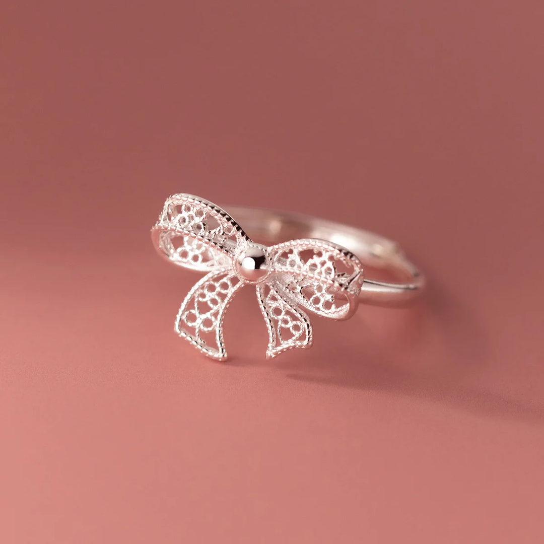 Sweetie Tie Silver Ring