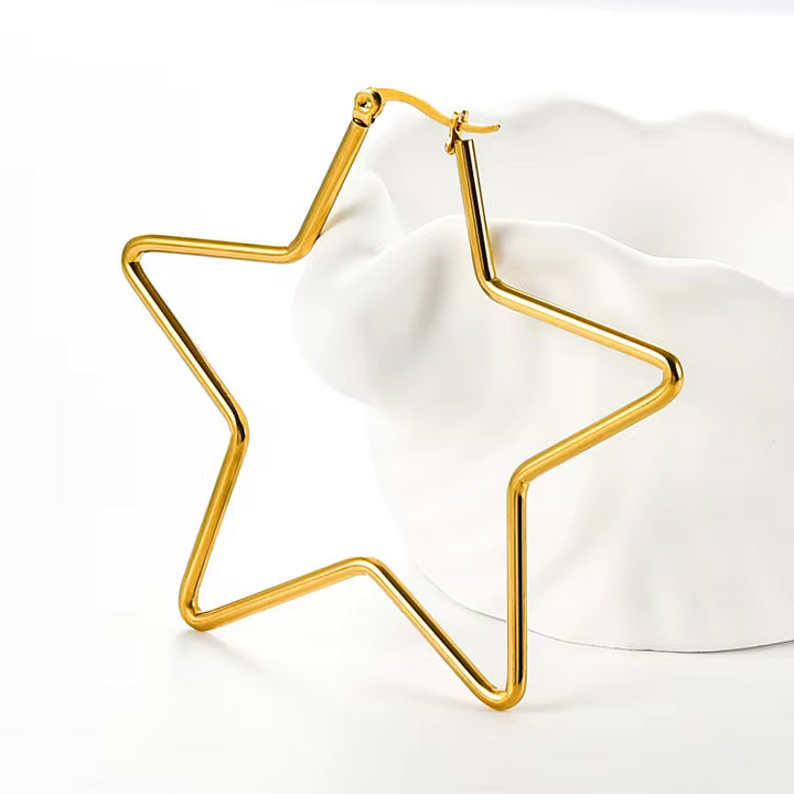 Blaire Star Hoop Earrings