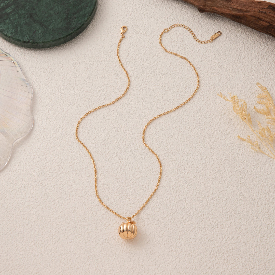 Lillian Pumpkin Charm Necklace