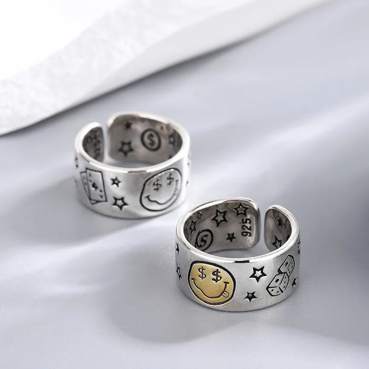 Smile ! Silver Ring