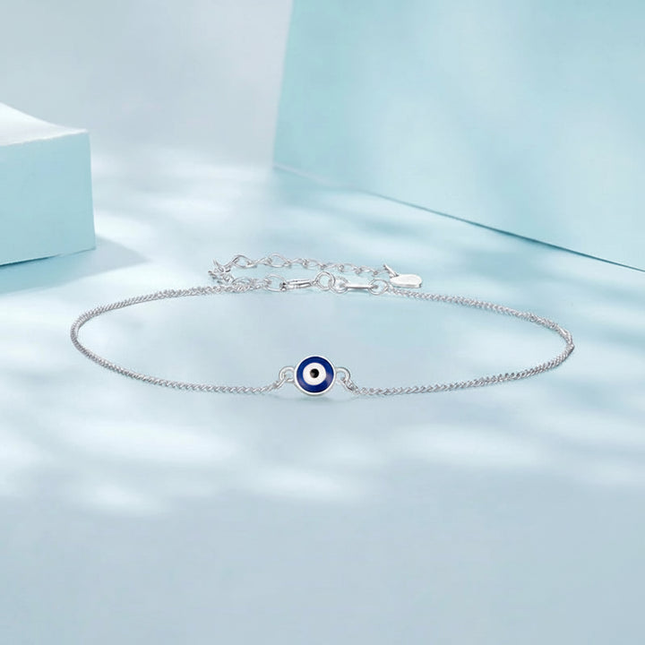 Evil Warden Silver Anklet