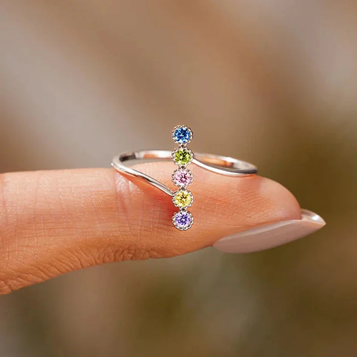 Colorfall Contour Ring