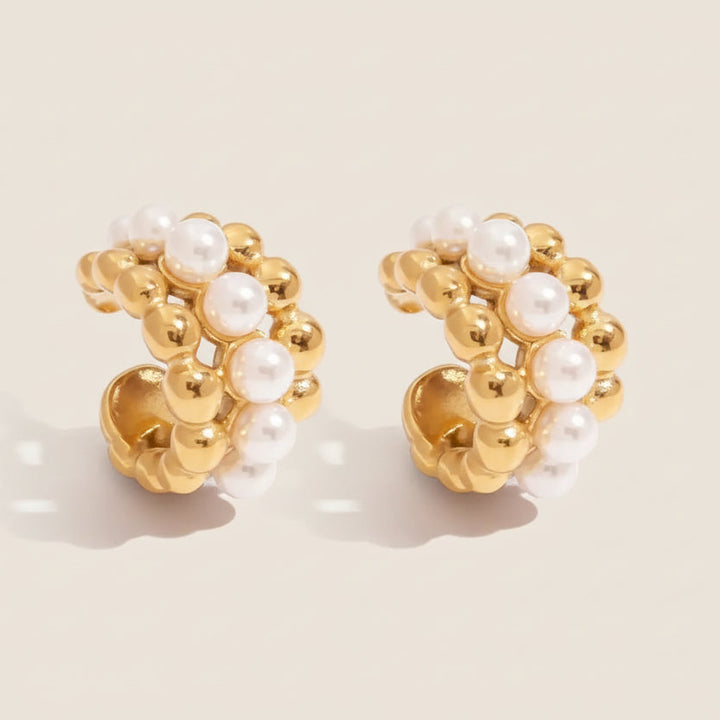 Célestine 18k Gold-Plated Earring Set