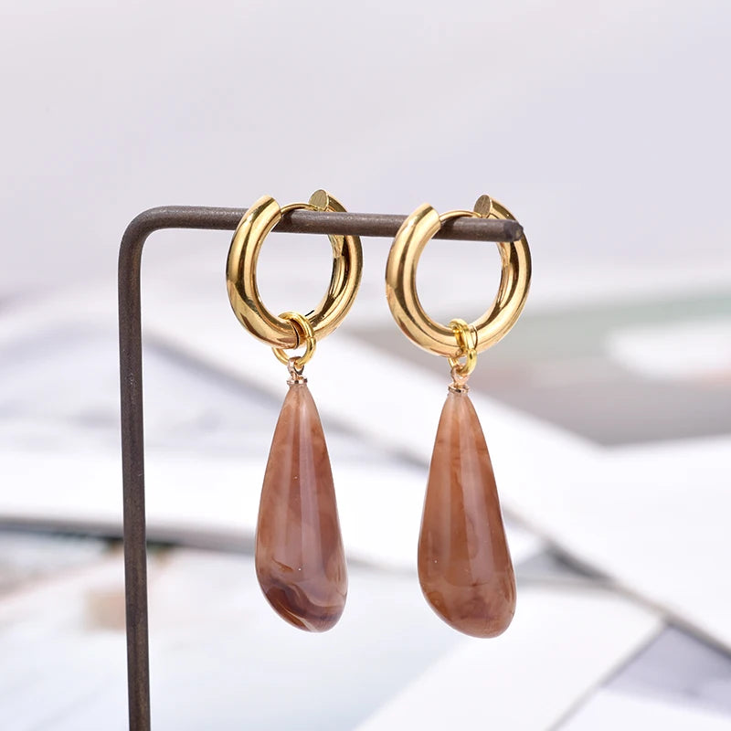 Still Aura Waterproof Drop Earrings