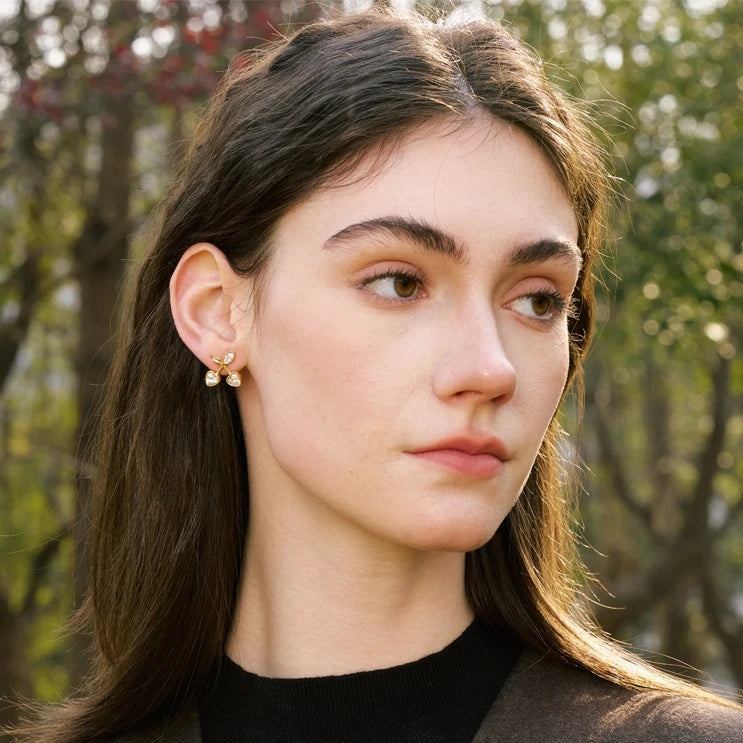 Sherine Cherry Heart Earrings