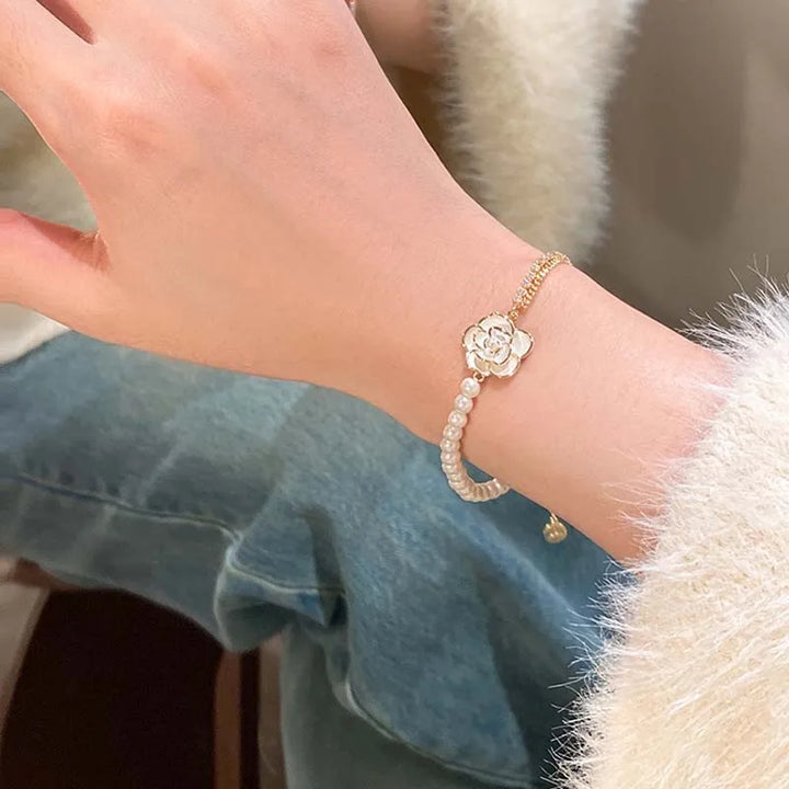 Camellia Pearl Bracelet