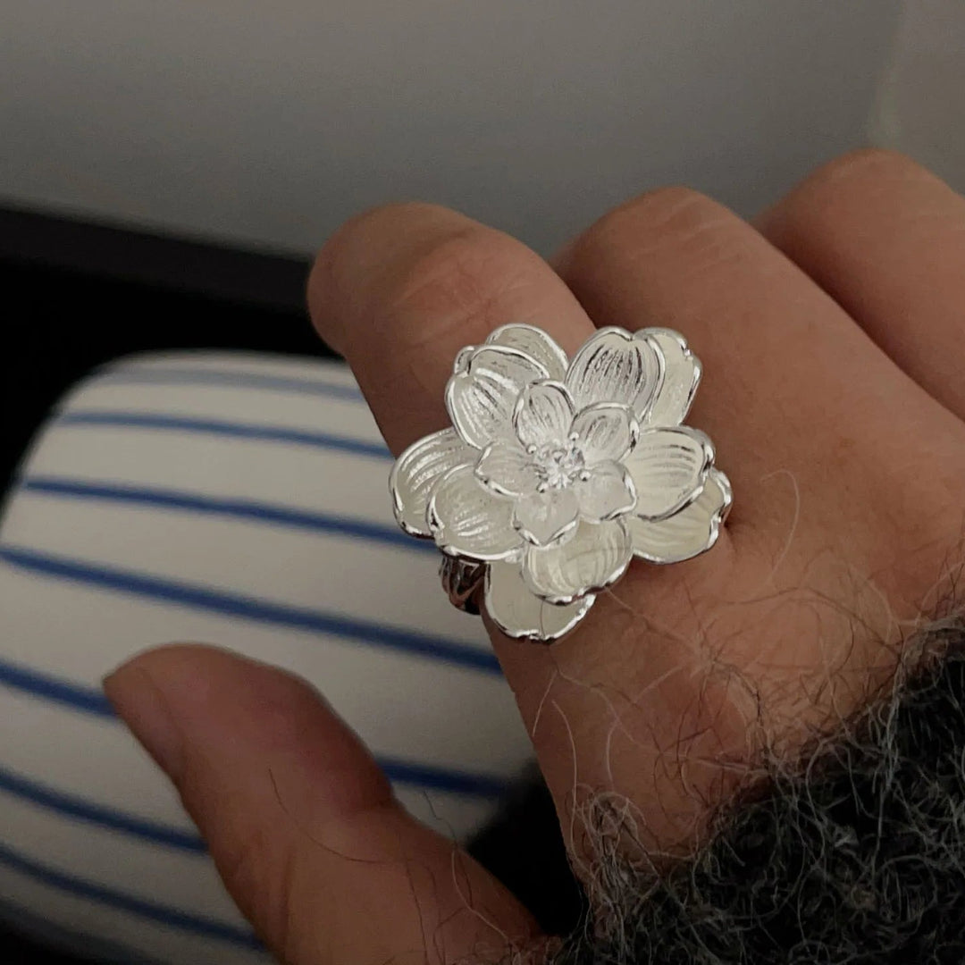 Clarice Fleur Silver Ring
