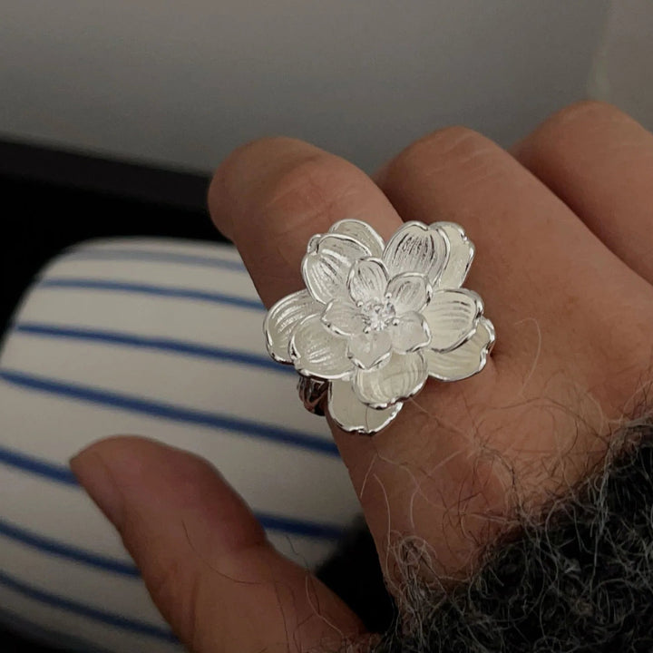 Clarice Fleur Silver Ring