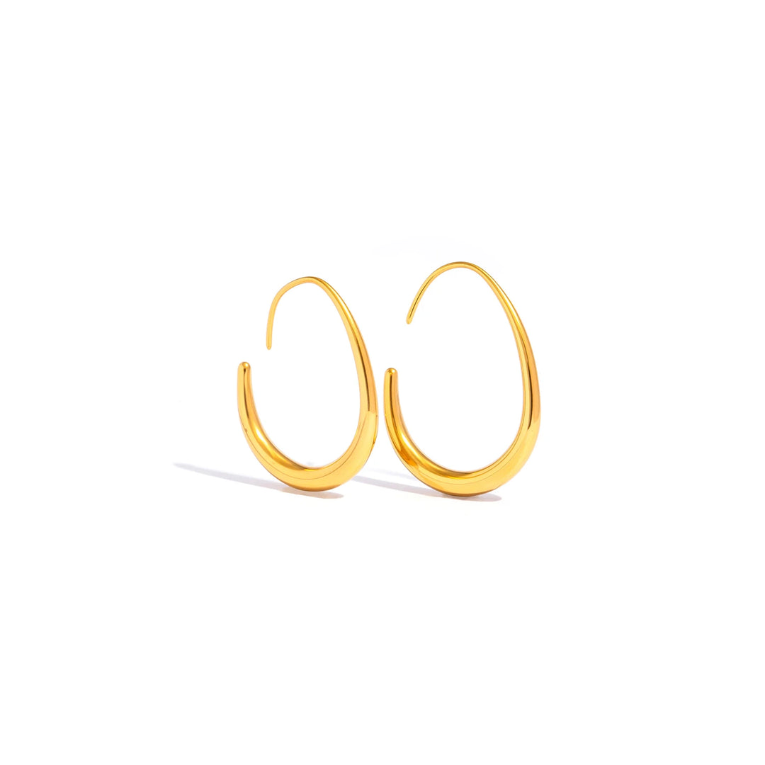 Essential Curve Gold-Plated Hoops