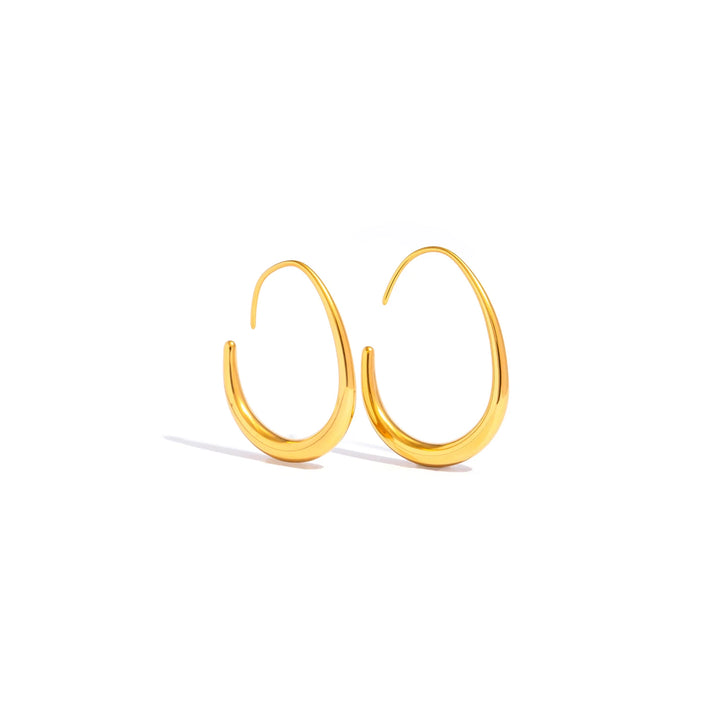 Essential Curve Gold-Plated Hoops