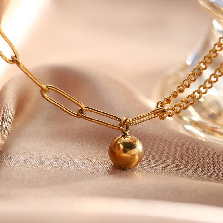 Golden Dottie Waterproof Anklet