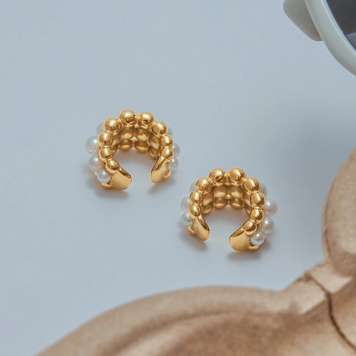 Célestine 18k Gold-Plated Earring Set