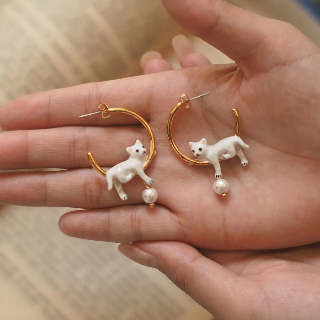 Artist’s Cat Hoop & Pendant