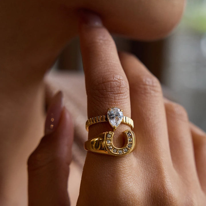 Udenza 18k Gold Plated Ring