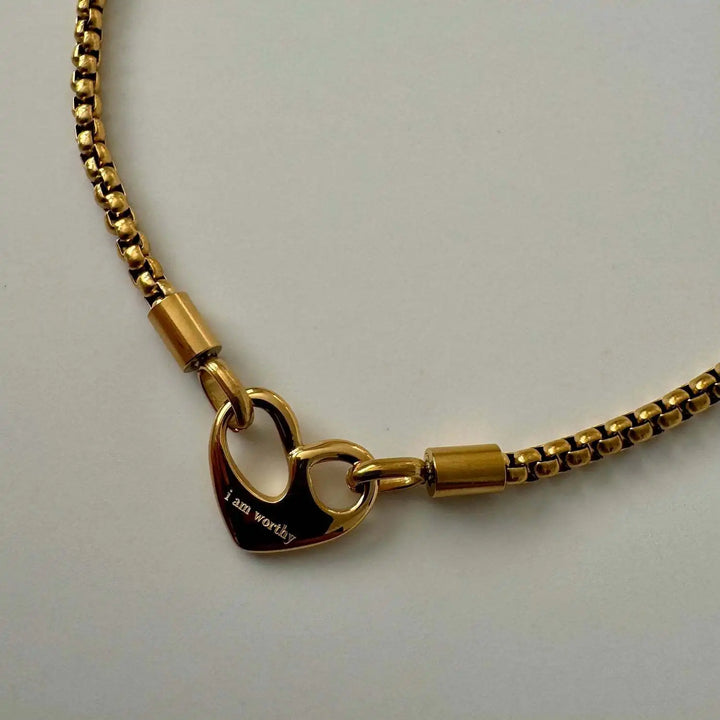 Livia Heart Letter Necklace