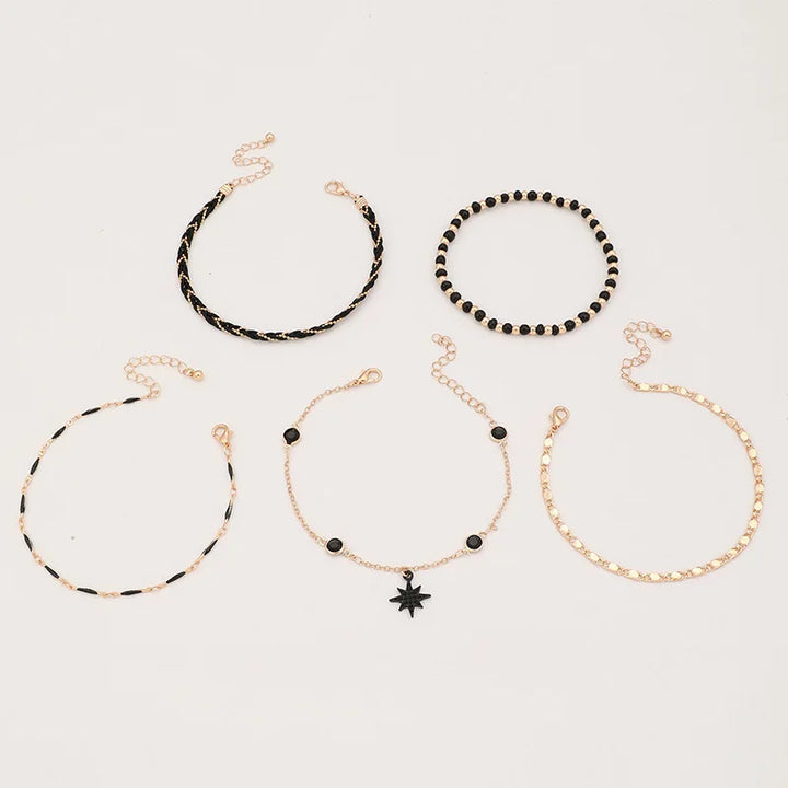 Midnight Muse Anklets Set