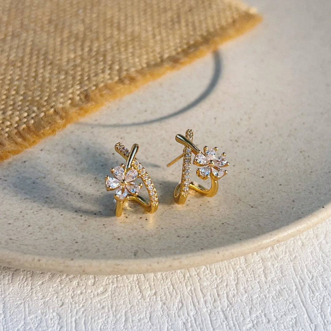 Rosalie 18k Gold-Plated Studs