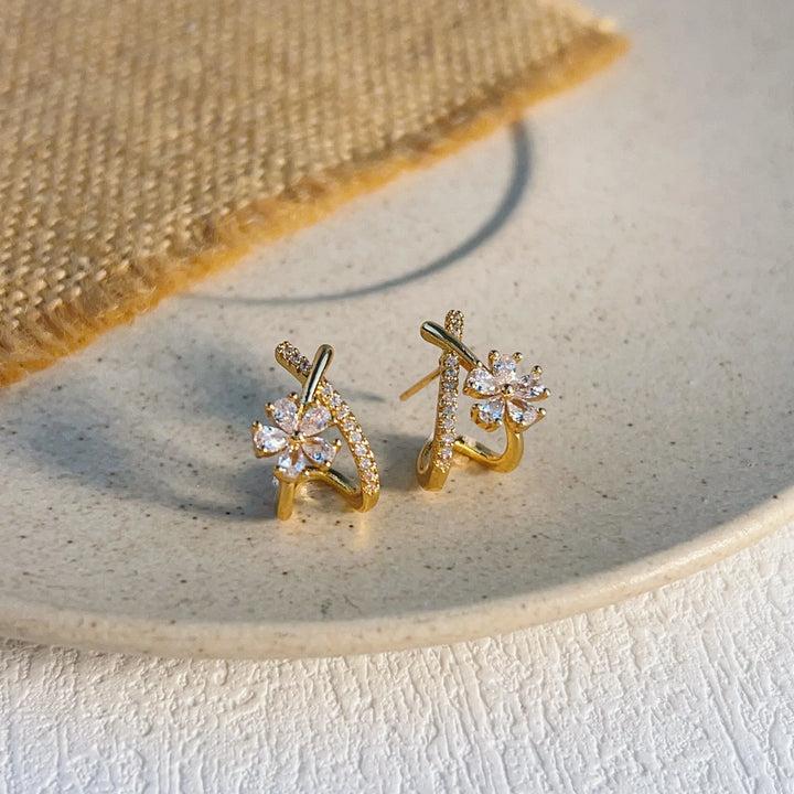 Rosalie 18k Gold-Plated Studs