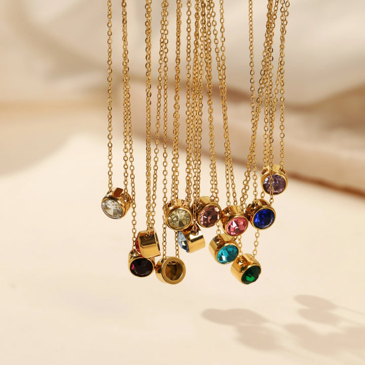 Birthstone Pendant Necklace