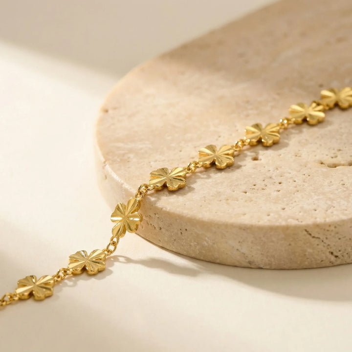 Charms & Bloom Gold-Plated Anklet