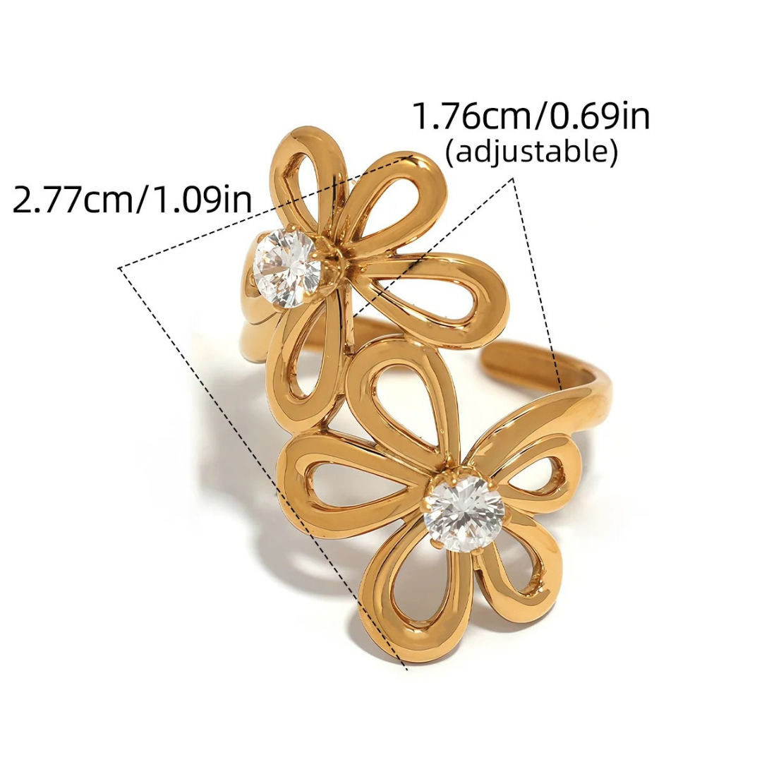 Summer's Bliss White Zirconia Ring