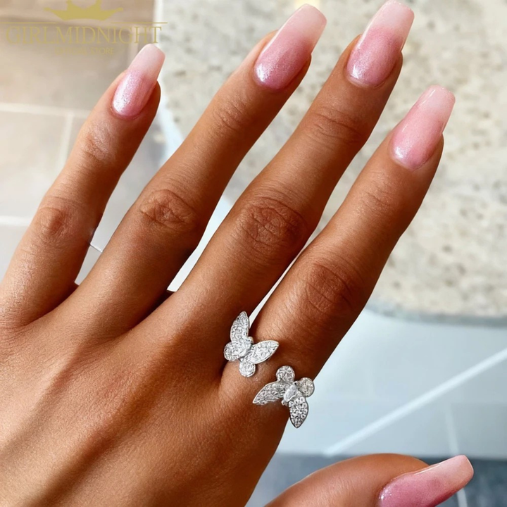 Love Note Butterfly Ring