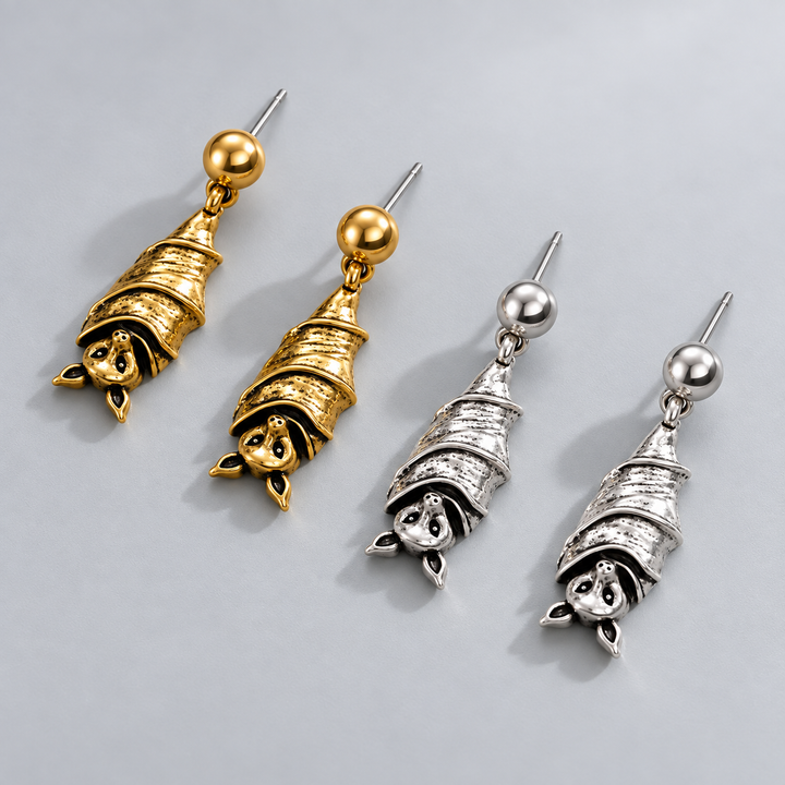 After Dusk Bat Earrings