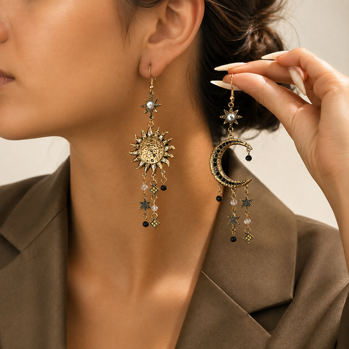 Antique Celestial Drop Earrings