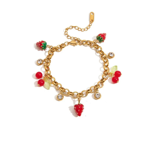 In-Season Fruitiness Gold-Plated Bracelet