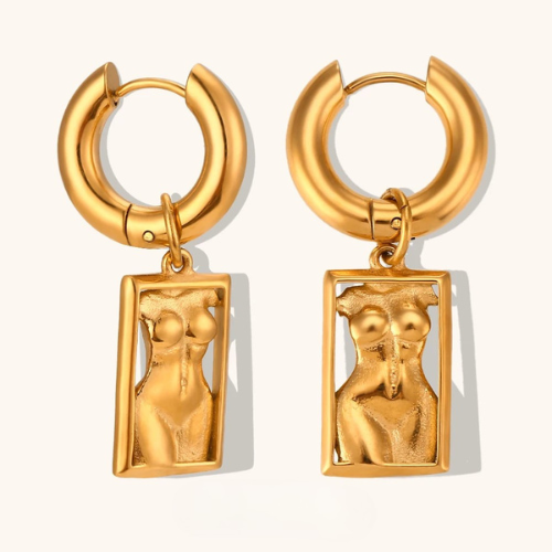 Gallery Figure Hoop Earrings