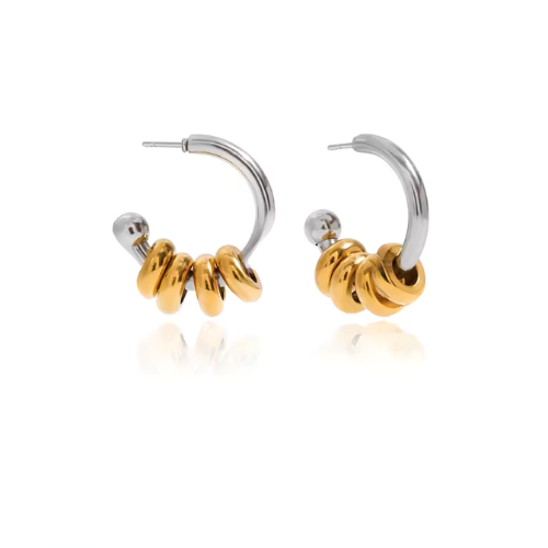 Aurevia Steel Studs Earrings