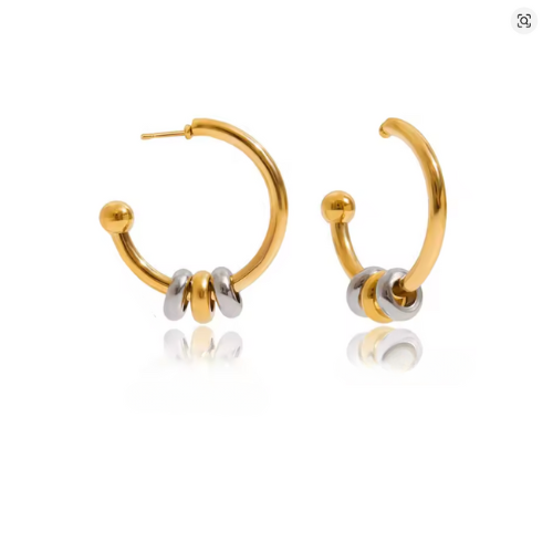 Aurevia Steel Studs Earrings