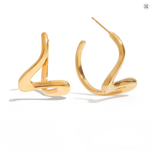 Liquid Gold Steel Earrings