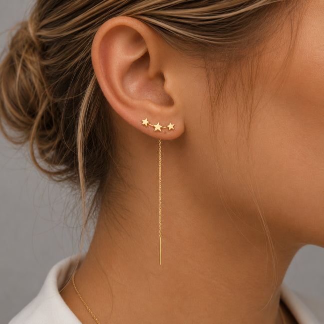 Astéria Star Threader Earrings