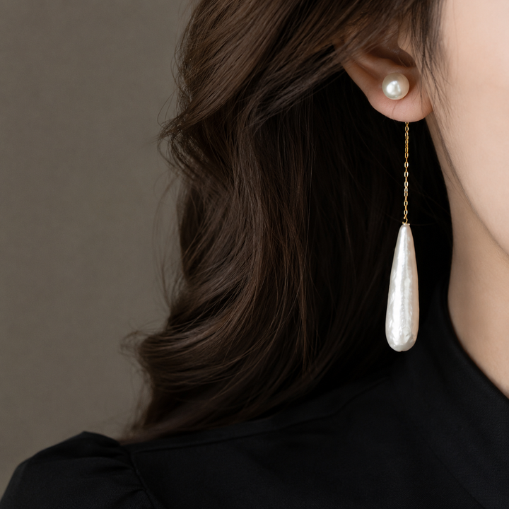 Evelyn Baroque Pendulum Earrings