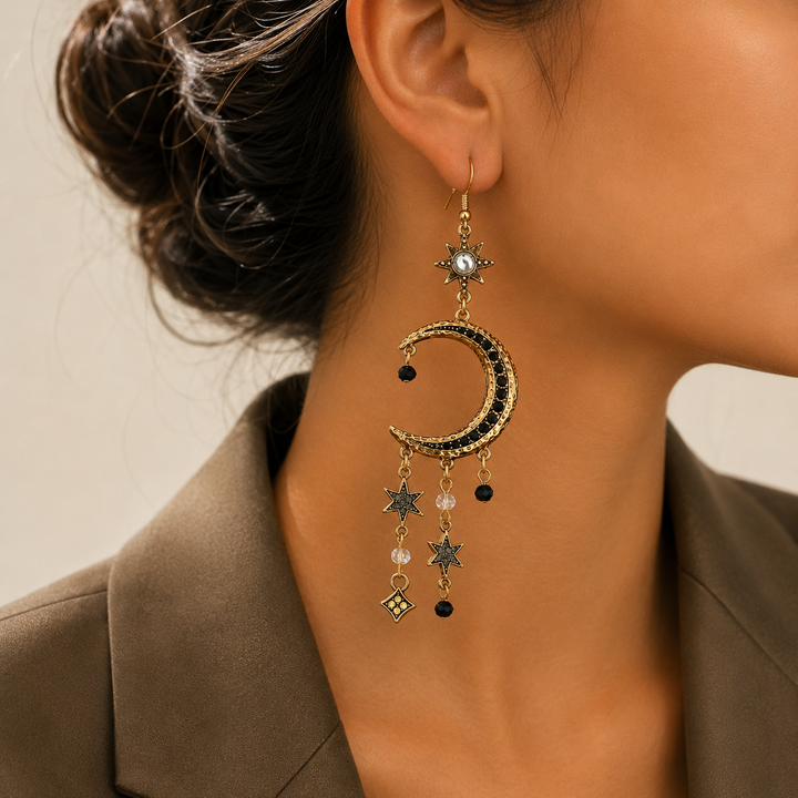 Antique Celestial Drop Earrings