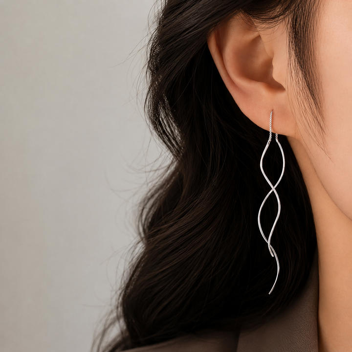 Melting Point Sterling Silver Earrings