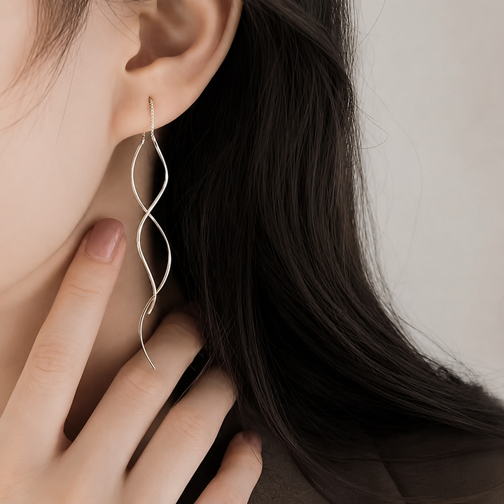 Melting Point Sterling Silver Earrings