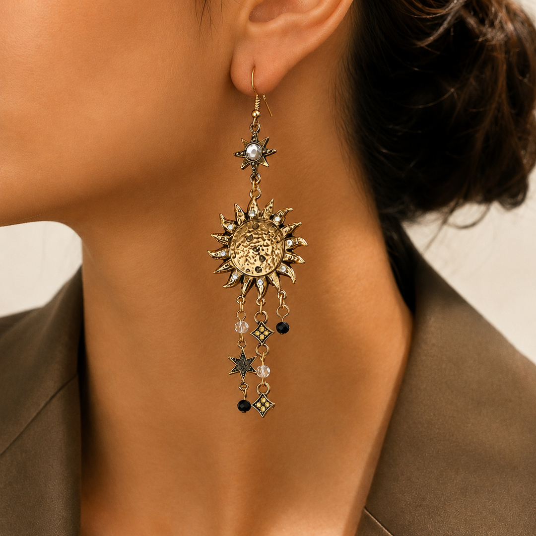 Antique Celestial Drop Earrings